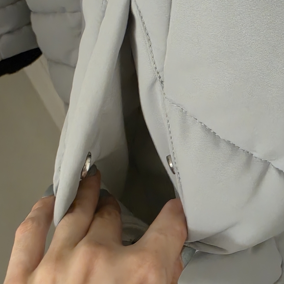 American Tall X Point Zero Tall Women's Parka in Cloud Grey - Picture 10 of 16